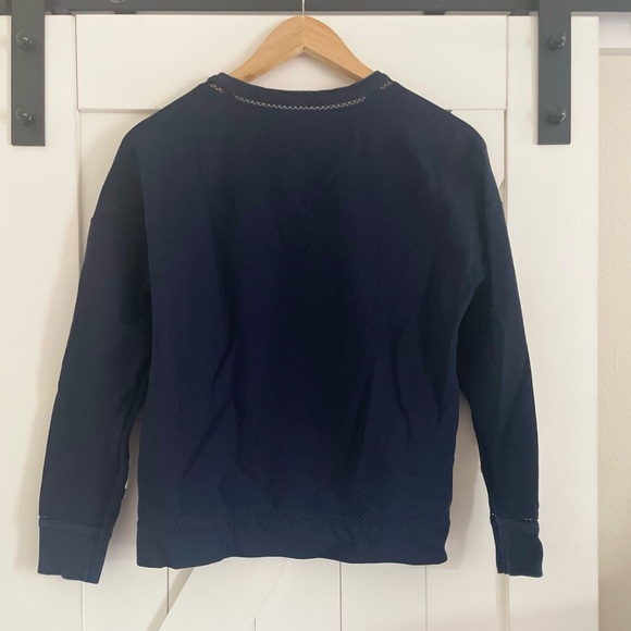 Victoria Beckham for Target Blue Top With White Floral Embroidery - Picture 3 of 6